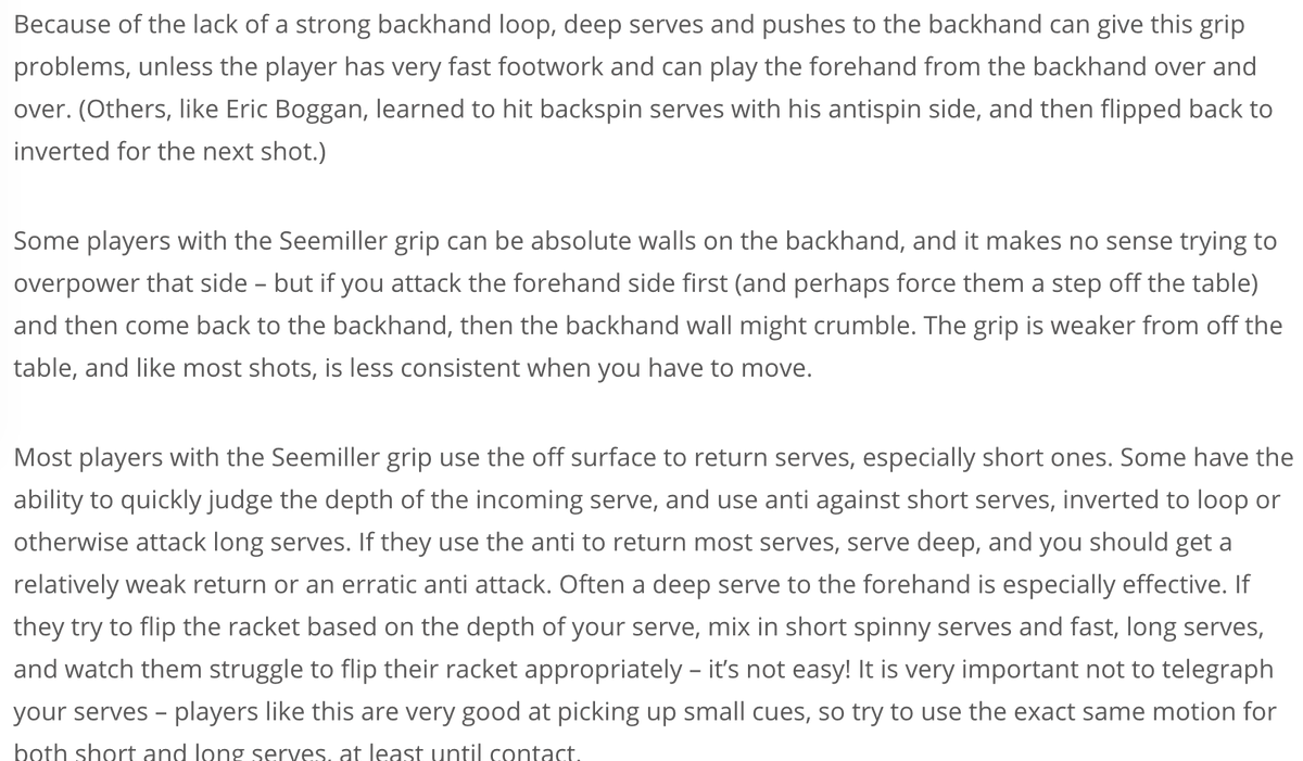 For example, compare https://martinfowler.com/articles/developer-effectiveness.htmlto  https://blog.paddlepalace.com/2014/01/coaching-tip-playing-the-seemiller-or-american-grip/The former basically says an agile workflow is optimal (maximizes productivity); lists no downsides.The latter discusses the pros and cons of a particular style, equal emphasis on both.