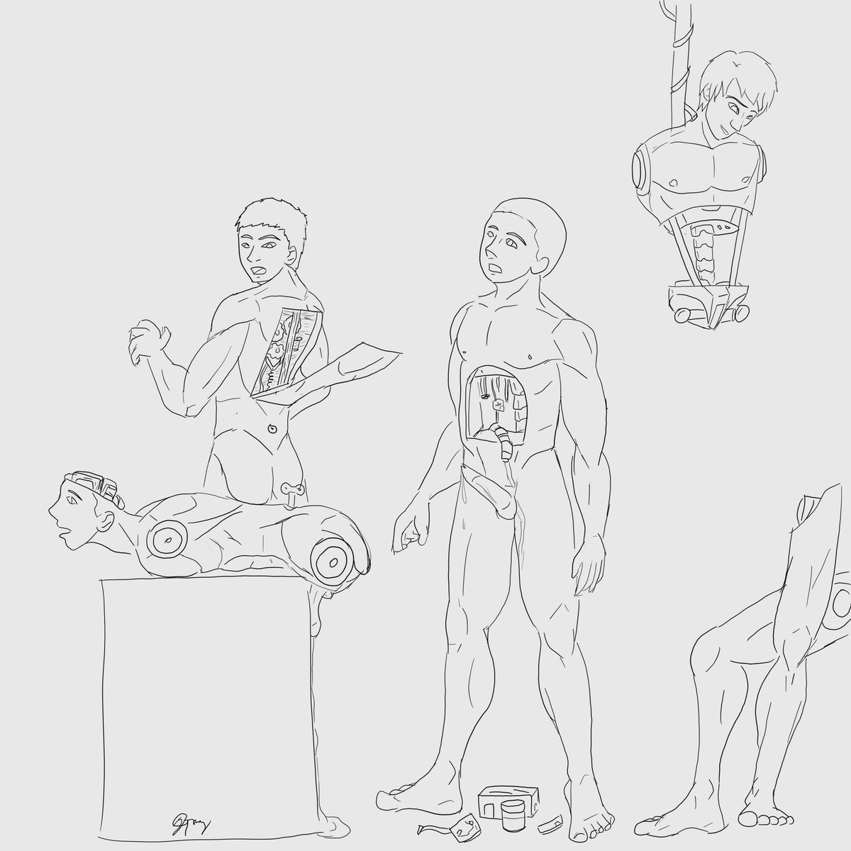 cyb3rm0nk69's tweet photo. #7 A bunch of (supposedly Asian) boytoys of different kinds, from androids to wind-up bots #robot #android #asfr #maleasfr #gayasfr #disassembled #damage #mechabare #robogore https://t.co/EoVThVVBoP