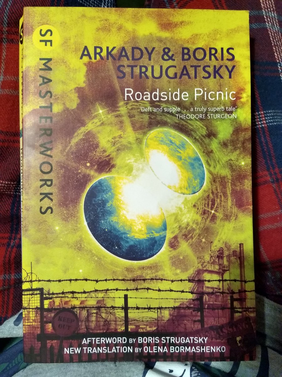 I got this because of Tarkovsky as it was the book he based Stalker upon. The Strugatsky brothers have Earth being visited by aliens that have no interest whatsoever in humanity. No monoliths here, just scraps scavenged. Despite its bleakness, surprisingly affirming!