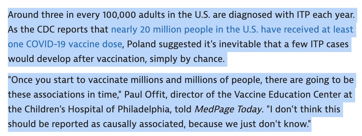 VAERS reports have no controls to go with them, and they are invariably going to be biased accounts, most of which rely only on a temporal association. As discussed here:  https://www.medpagetoday.com/special-reports/exclusives/90917Rare things can happen rarely. It doesn't mean the vaccine is at fault.