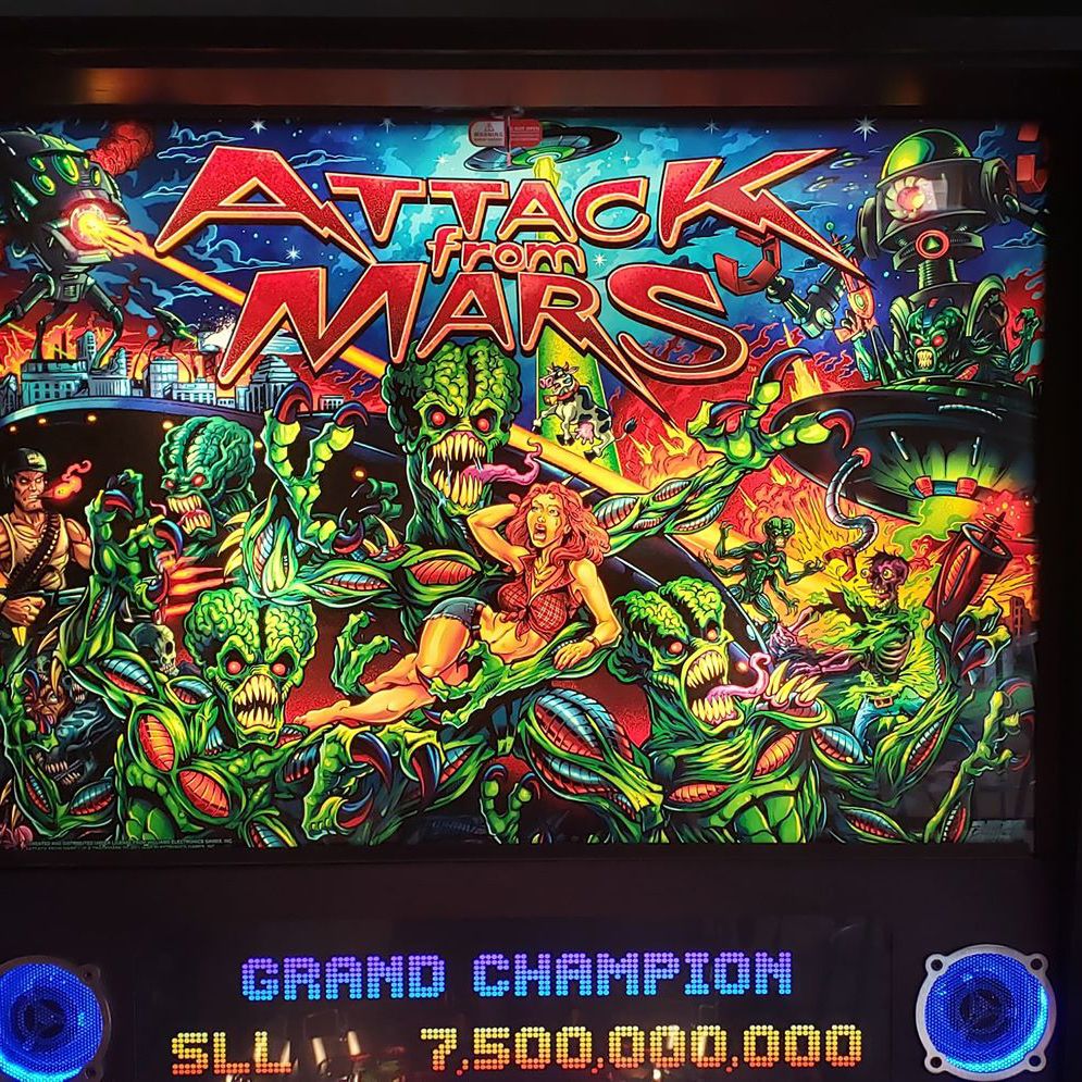 flylanddesigns's tweet photo. This is a redesign I illustrated of the classic Attack From Mars pinball machine Translite.
Officially licensed from Williams.
Grab one here:
https://t.co/8Paw2ZbYuq
#attackfrommars #afm #williams #translite #pinballart #pinballartwork #pinball #pinballmachine #backglass https://t.co/ldj8kFo7AA