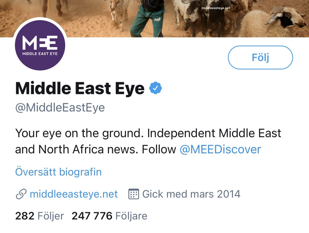 حتى لا تنطلي عليكم الأكاذيب ..
كثيراً ما تسمعون بأخبار مسيئة للخليج العربي ونقلاً عن موقع يسمى #ميدل_إيست_آي 

هو مجرد دكان إعلامي مقره لندن و يموله عزمي بشارة ، و قد إستأجر لإدارته صحفي بريطاني معروف بهواه الإيراني يسمى ديفيد هيرست .