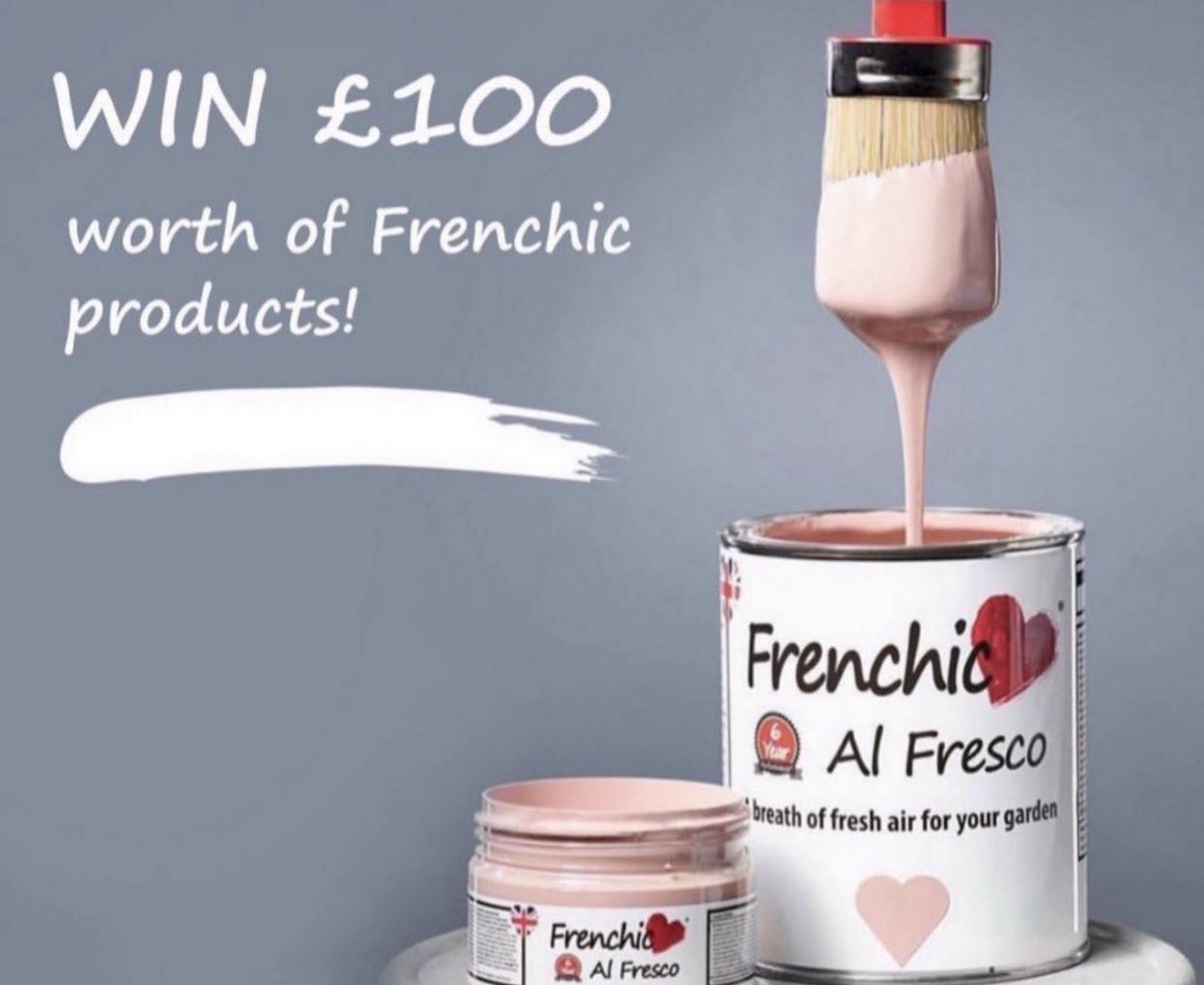 Good luck everyone ❤️ 

Please RT &amp; follow us to #WIN £100 worth of <a href="/FrenchicPaint/">Frenchic❤️Paint</a> products ❤️

#competition #giveaway