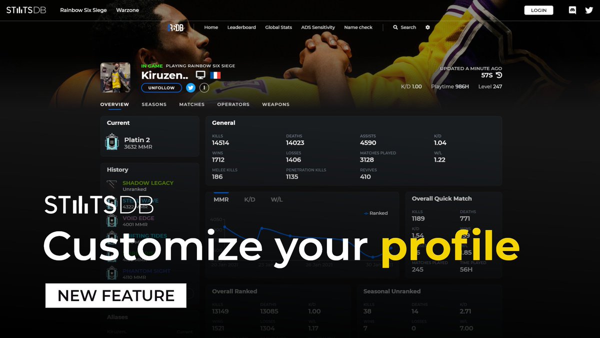 R6DBNet's tweet image. Want to stand out? Claim and customize your profile now