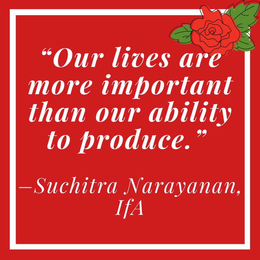 A brilliant quote from ALU member <a href="/SuchiNarayanan/">Dr. Suchitra Narayanan (she/her)</a> which helped guide our spring platform. View the entire platform here: academiclaborunited.org/spring-2021-pl…