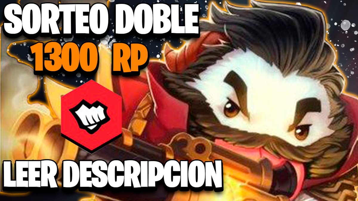 !1300RP!
🔥NORMAS🔥

💥Follow en twitter <a href="/Jake_mateYT/">JAKEMATE</a>
💥RT Y LIKE
💥Follow en insta @jake_mate_oficial
💥Sub en Youtube
🤩 Subs de twitch participan en los dos sorteos + bonus 

✅Link: gleam.io/WWUw3/sorteo-1…