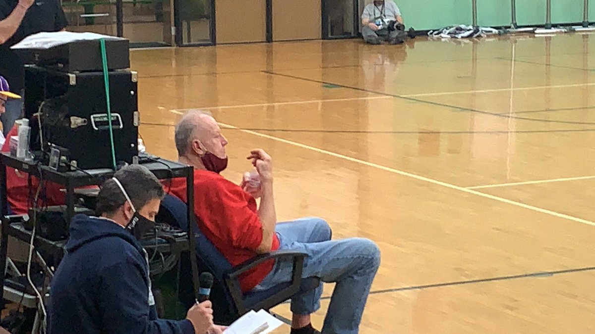 Mr Benson in the front row.