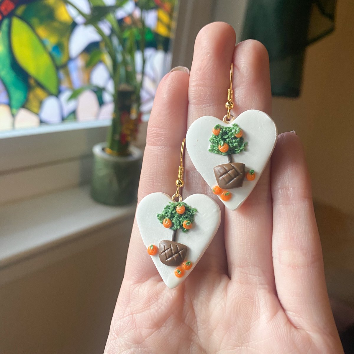 these two orange tree pairs