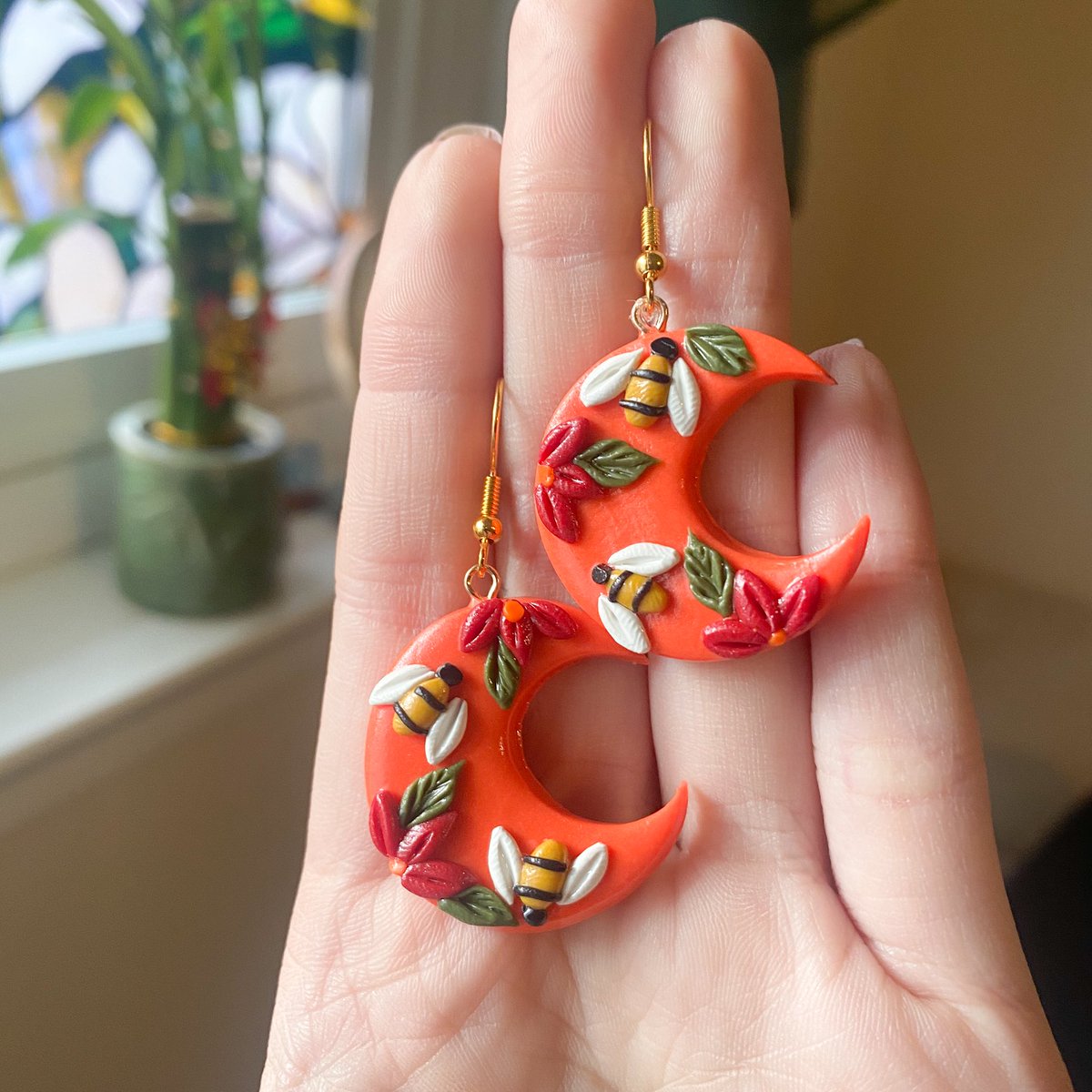 coral orange bee honeycombs + moons still up for grabs