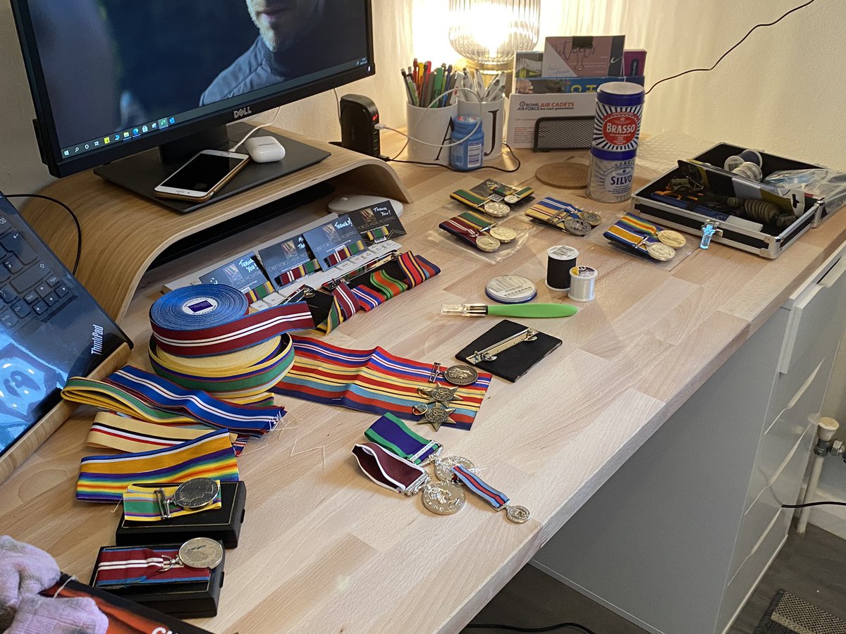 CFMmounting's tweet image. Busy day in the office! If you need your medals mounting at very cheap rates, get in contact! #MEDALmounting #courtmounted #NAVY #ARMY #RAF #Scc #acf #RAFAC #CADETFORCES