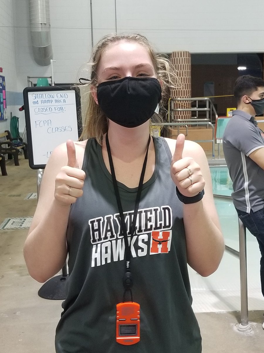 And that's a wrap from our relay team and senior Katie Hearns