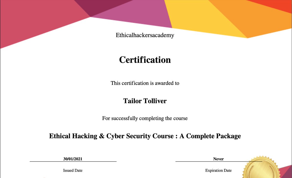 I have finally finished the course and gained a certification for doing so! Thank you to everyone that has been so supportive thus far. We still have a long way to go but I’m proud of myself for completing this and documenting my process thus far. New blog posts coming soon!