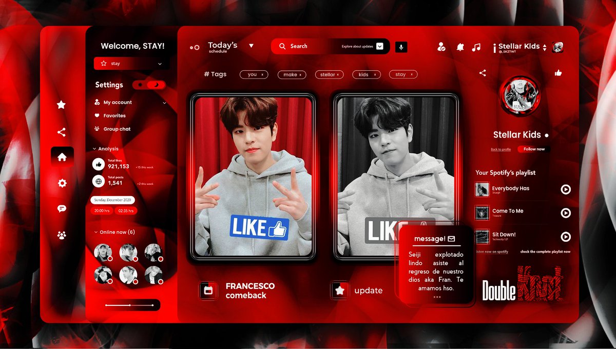 _SKZTWT's tweet photo. ⠀·   🗝️  *   𓄹   stᥱp  だ.  out!  [  #.'𝗦𝗧𝗘𝗟𝗟𝗔𝗥 * . ⸝ 𝗞!𝗗𝗦  ]   :   tø \ . dᥲy's   ➪   #CRIMINALCB #NGDAACT1 ⋆ . › 

Seiji explotado lindo asiste al regreso de nuestro dios aka Fran. Te amamos hso. https://t.co/I7fVwOqpI1