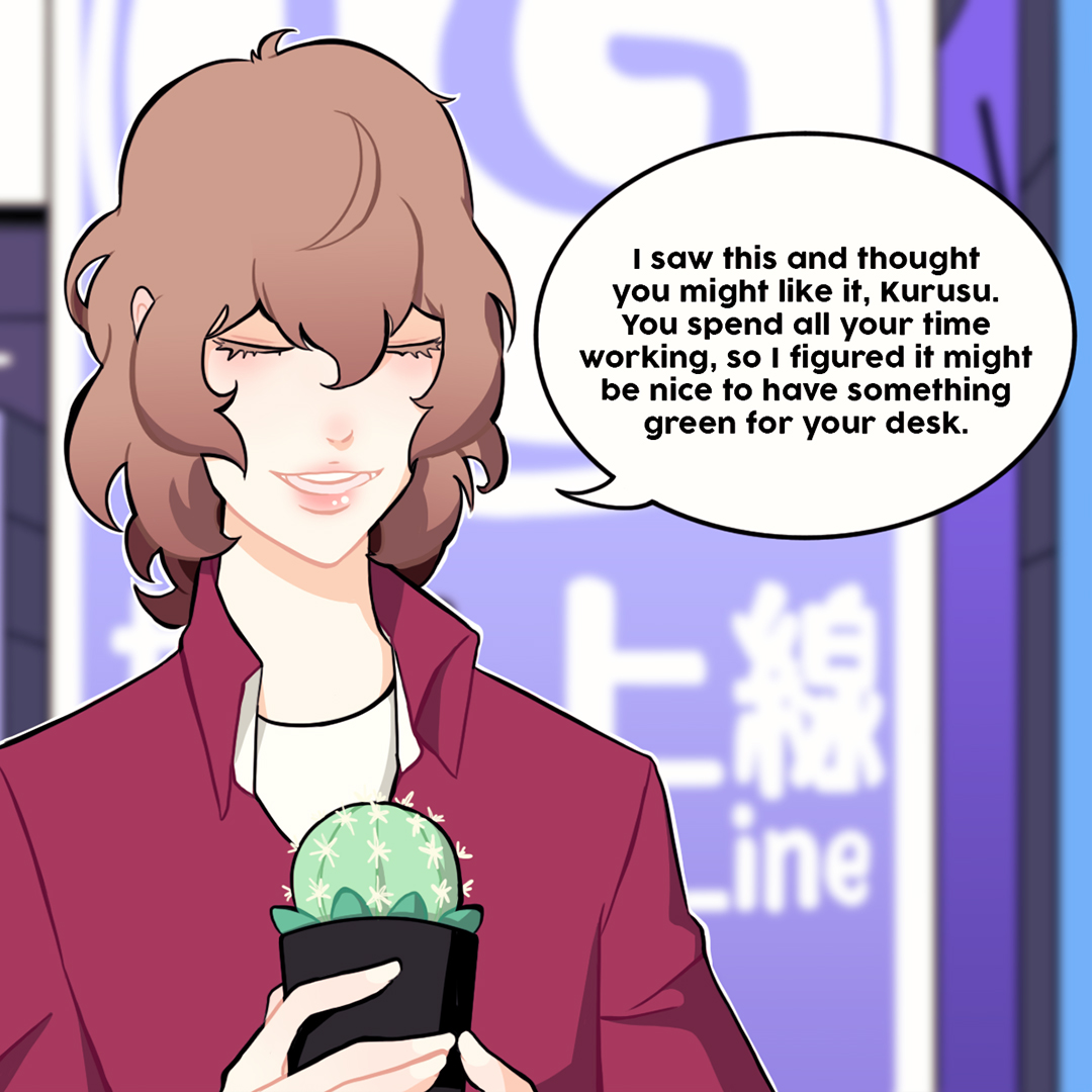 [supercomputer au]

goro leaves akira with a gift at the train station, akira spends the rest of the night processing it 