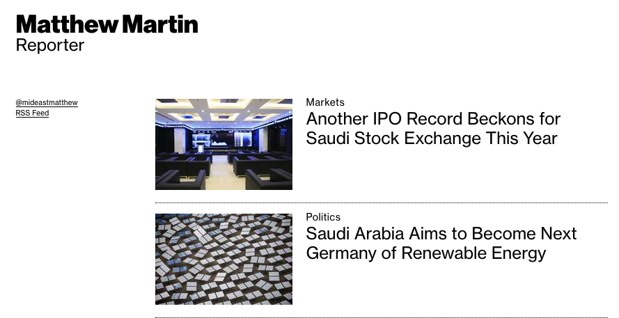 Almost every story from Matthew on Bloomberg is Saudi energy, PIF, investment, business related. All stories that were originally rumors were confirmed afterwards. Check here:  https://www.bloomberg.com/authors/ARnJal27ChA/matthew-martin  $CCIV