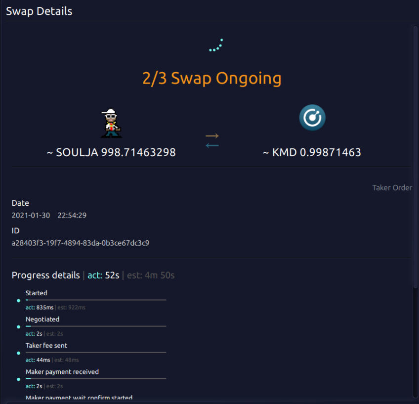 ptyx11's tweet photo. @CryptoMichNL Someone launched $SOULJA as a Komodo smartchain and they are already mining and trading it on #AtomicDEX https://t.co/imoGvQwiOP
