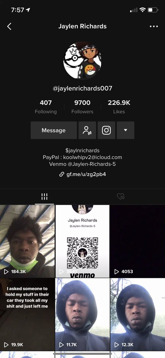 AdrianAntonioli's tweet photo. Please help Jaylen! He’s currently homeless in LA and a few weeks ago got banned from his job as a post-mates driver. He was  jumped today and a week ago his car was broken into. His videos about being jumped got taken down by tik tok. BOOST!

VENMO: Jaylen-Richards-5 https://t.co/2cx5ePW6hR