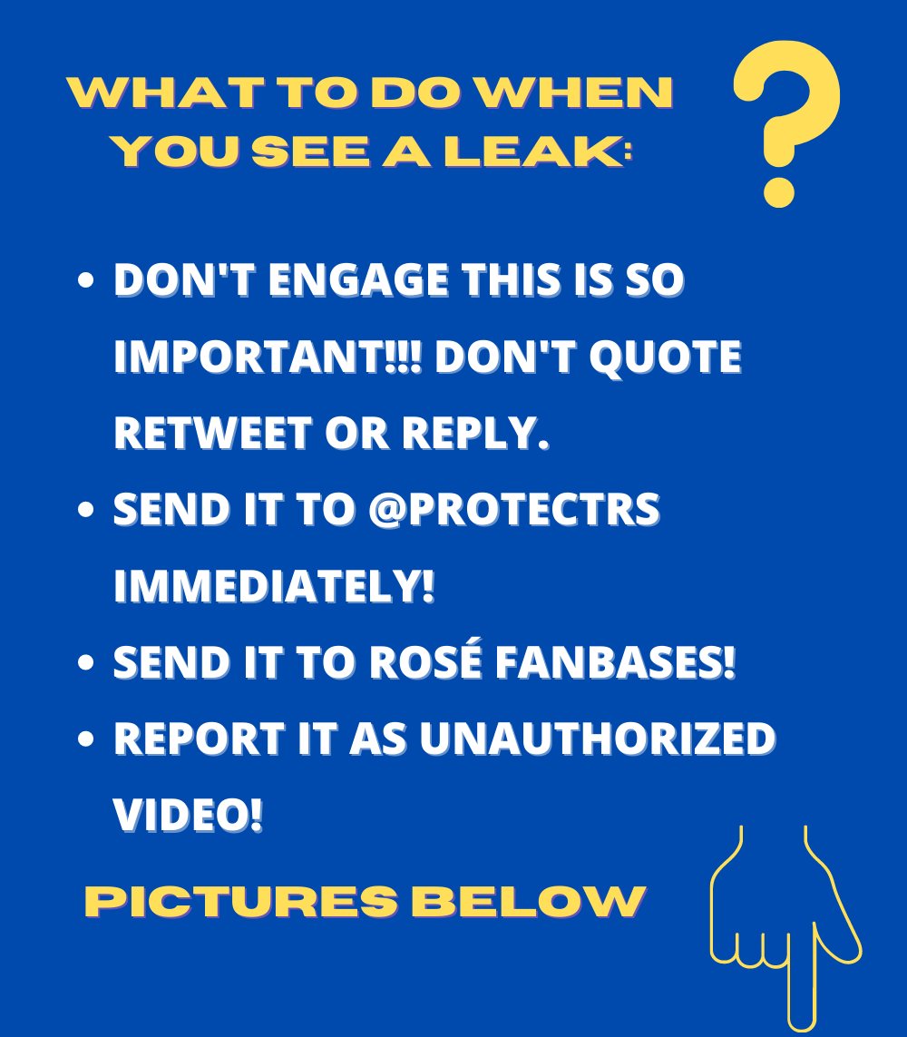 teamrosepark's tweet photo. [TO PREVENT ROSÉ SOLO FROM GETTING LEAKED]

PLEASE READ AND SPREAD! https://t.co/641KMSx8dS