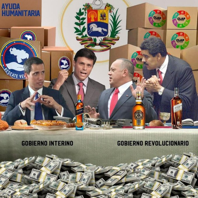 JRGHALAMADRID's tweet photo. Seré breve: Así se maneja la política en Venezuela...
O no? @NicolasMaduro @dcabellor @jorgerpsuv @jguaido @leopoldolopez https://t.co/0cEDFP28fS