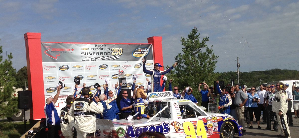 Saw your first <a href="/chaseelliott/">Chase Elliott</a> ! Come back up to Canada anytime! <a href="/mattio69/">Matthew Walters</a>