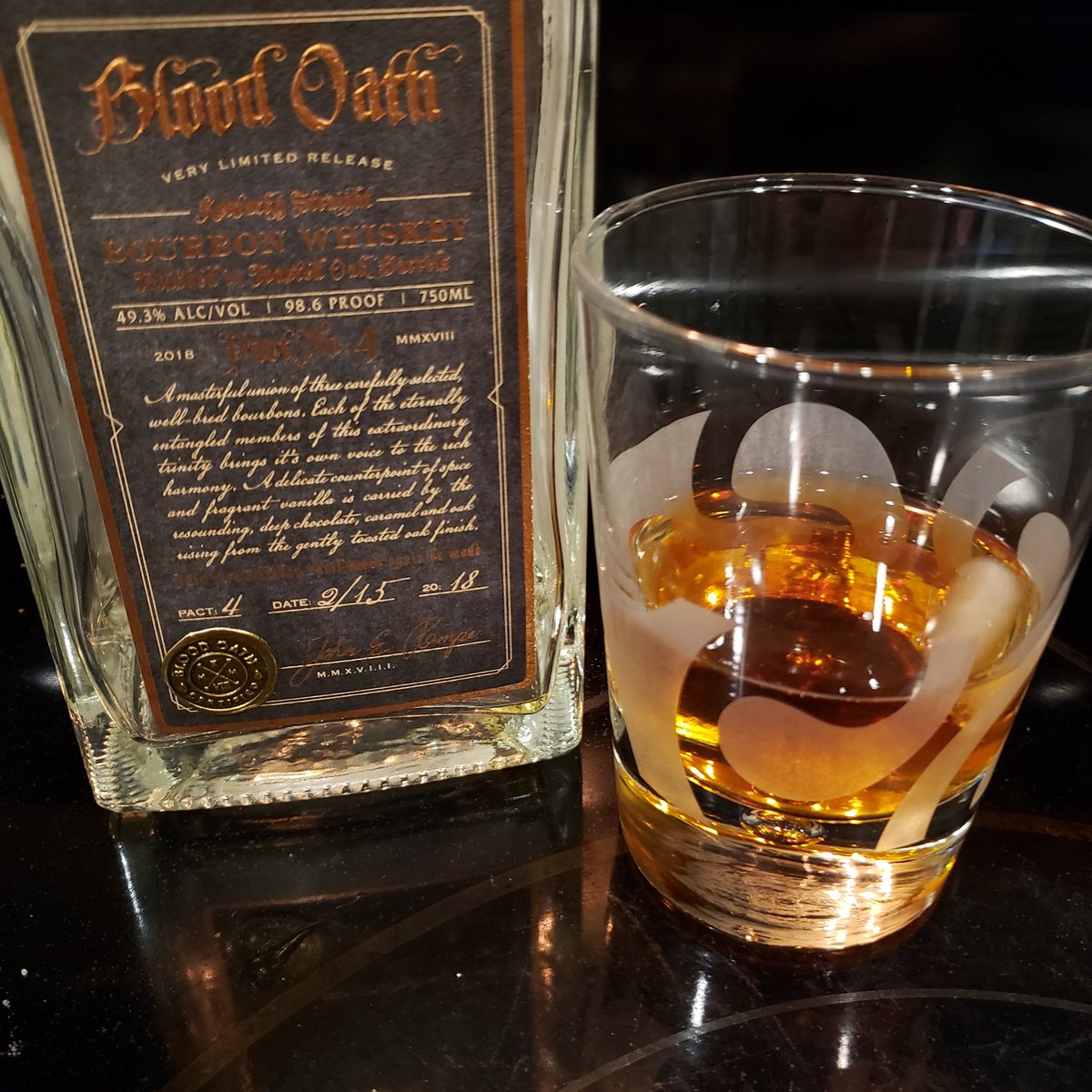 jaybird675's tweet photo. Last pour of Blood Oath bourbon. https://t.co/tL6sEz7oh2