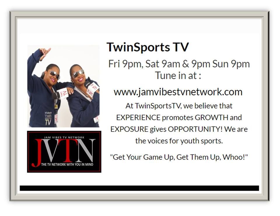 FSFChrist1's tweet photo. 1-30-21 9:00 PM EST TwinSports TV 
Fri 9pm, Sat 9am &amp; 9pm Sun 9pm 
Tune in at https://t.co/mVCI6J5dcI
At TwinSportsTV, we believe that EXPERIENCE promotes GROWTH and EXPOSURE gives OPPORTUNITY! We are the voices for youth sports.
"Get Your Game Up, Get Them Up, Whoo!" https://t.co/2bHN9QUeJD