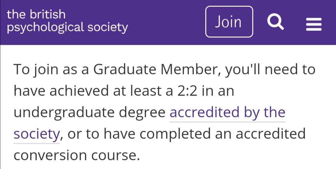 To join even as a graduate member of the BPS and use the title MBPsS you need to have achieved AT LEAST a 2:2 in an undergraduate degree accredited by the societyEmma did achieve a 2:2 in Psychology from the University of Central Lancashire, as shown on her website