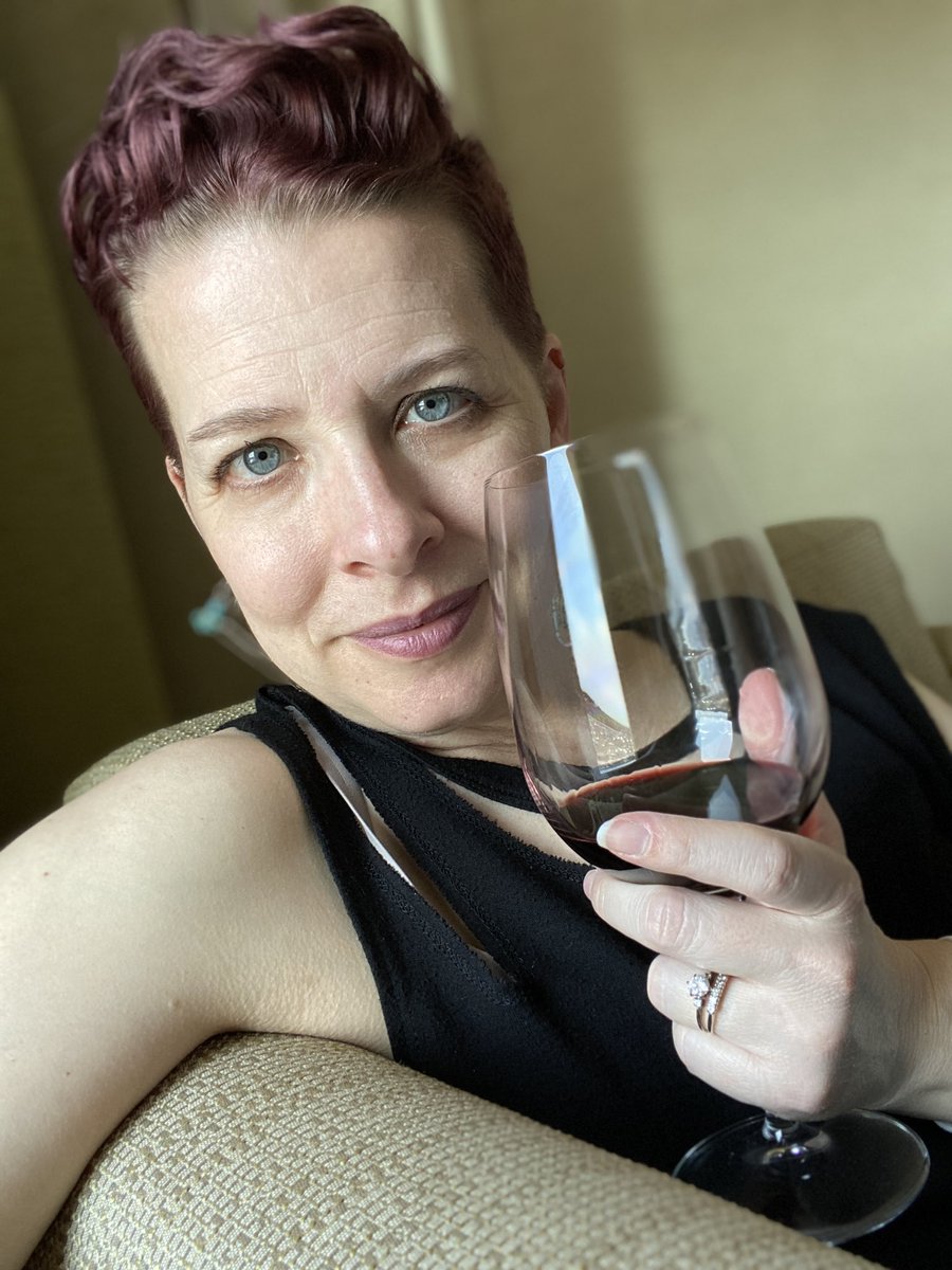 Wine in the hotel room. At 2 pm. Because vacation.