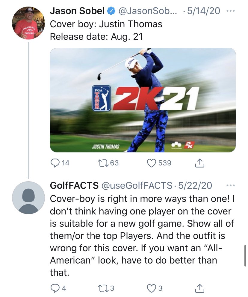 Here is Patrick Reed giving his thoughts on  @JustinThomas34