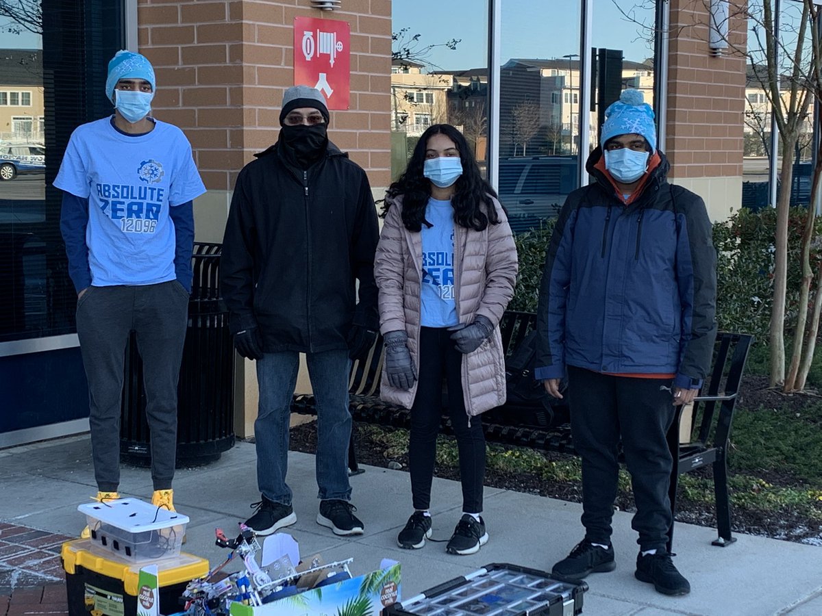 AbsoluteZeroFTC's tweet photo. We had a fantastic morning with our alliance partner Almond Robotics (@almondrobotics) at our first competitive event for the season-thank you to FIRST Chesapeake and the volunteers that made the day run smoothly! https://t.co/qIlBdzEwRw