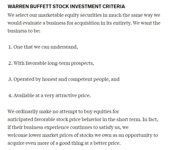 Buffett : Gotta start with the https://www.businessinsider.com/warren-buffetts-4-investing-principles-2016-1