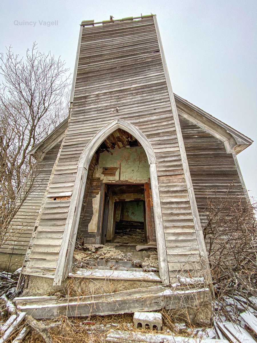 Add this to the list of abandoned churches in North Dakota that won’t be standing much longer.