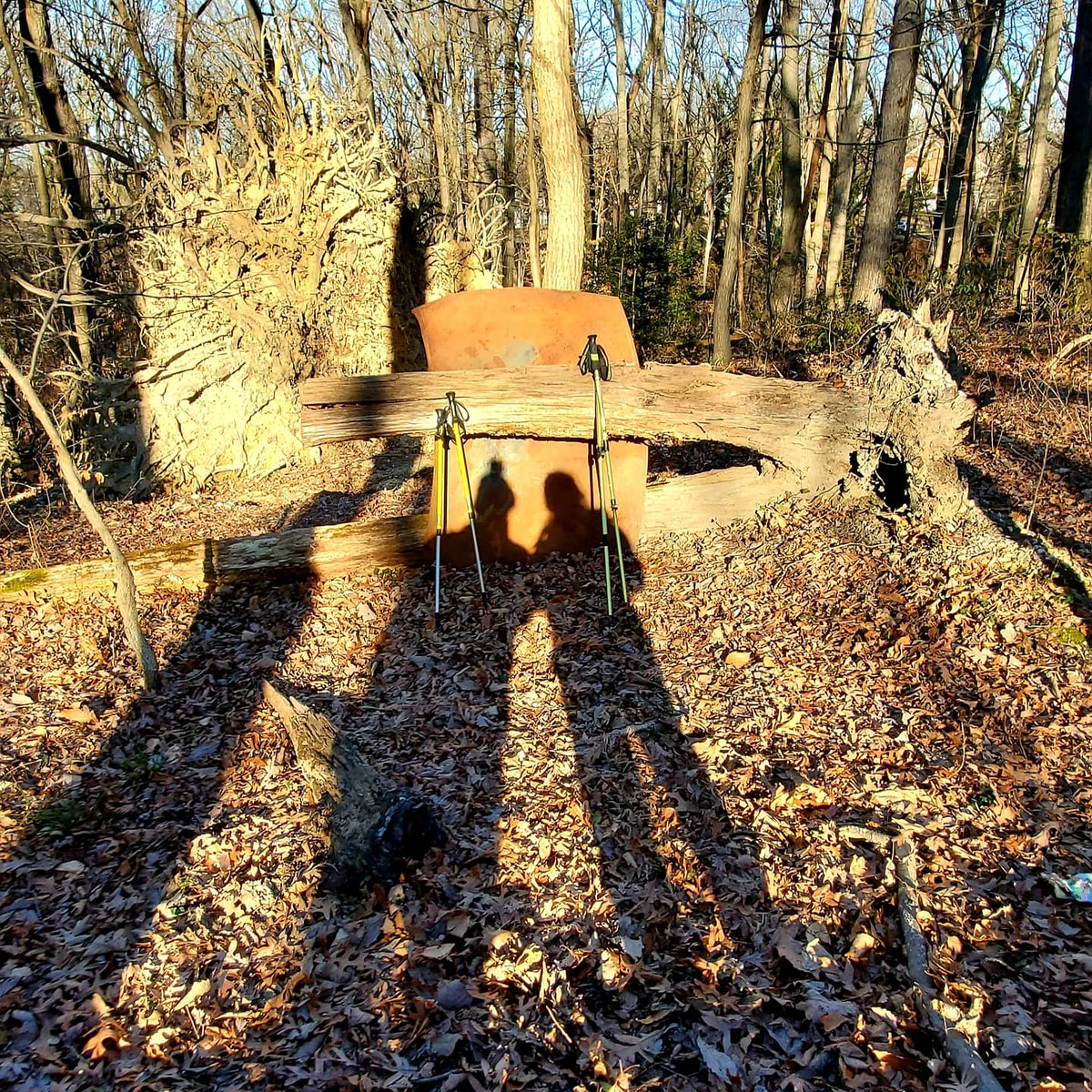 Getting that before the snow storm hike in today with my hiking pal Michele Amodeo. We hiked 6 miles on the Fort Circle Park Hiker-Biker Trail in East of the River in #DC. #hikedc #dchikes #dchiking #hiking #hikingadventure #hikingsaturday #hikingwithfriends #eotr #eastoftheriver