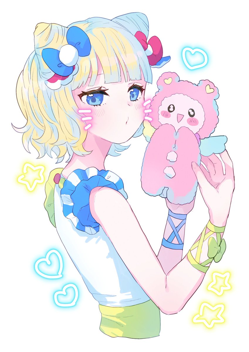 クマとみれぃ にがりちゃんのイラスト クマとみれぃ にがりちゃんのイラスト