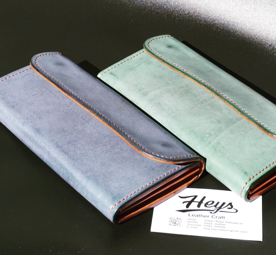 heys_leather's tweet photo. プレゼント企画のお知らせです！ブライドルレザーウォレットを1名様にプレゼント。画像の要件をご確認いただきご応募下さい。RT後、ご希望のカラー（ブルーorグリーン）をこのツイートにご返信ください。2/7の18:00締切です。詳しい仕様https://t.co/WVXStk3zNz @BASEec
#アンチコロナプロジェクト https://t.co/utIFNnlNqh