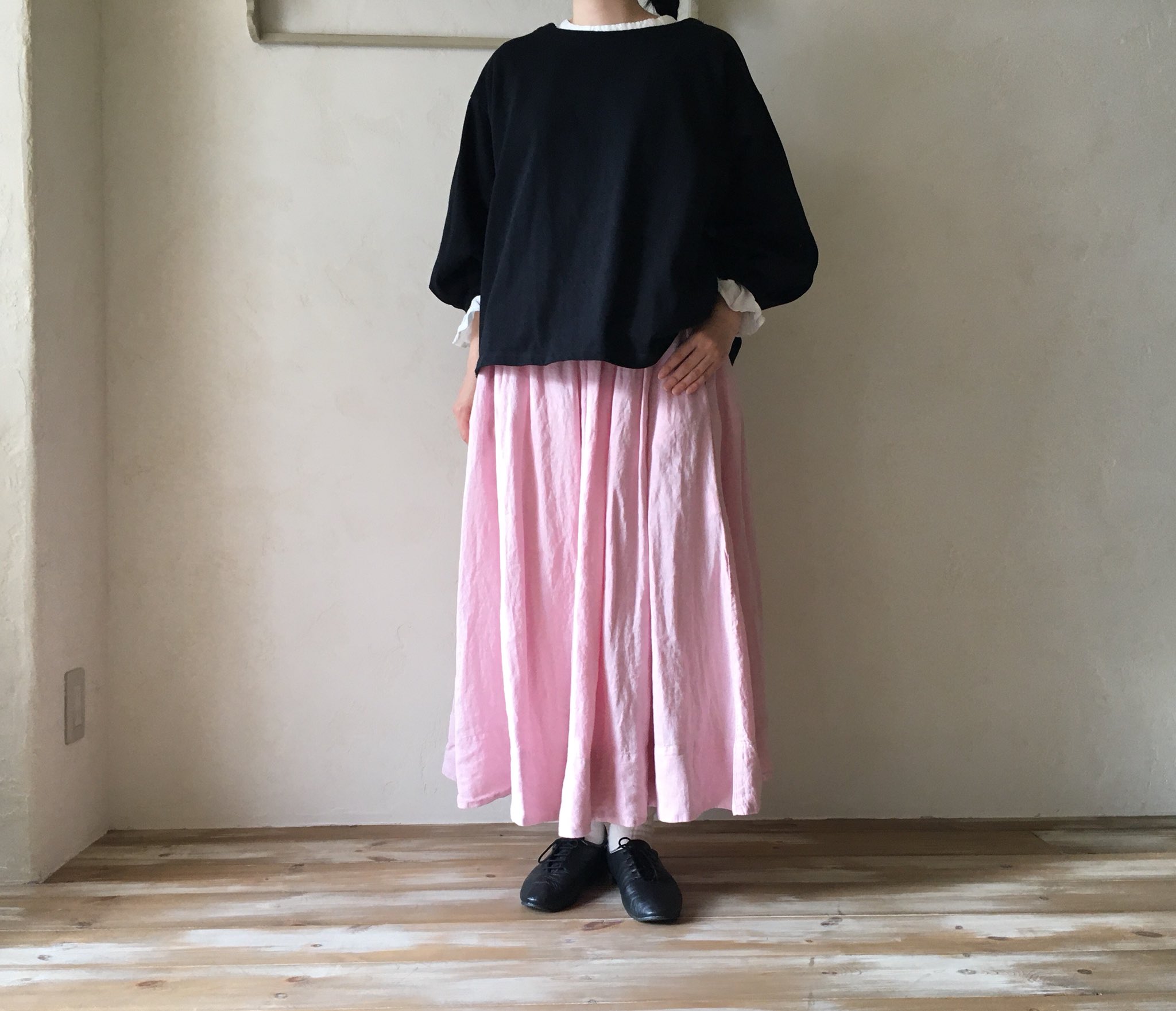 nest Robe  ネストローブ　リネンギャザースカート