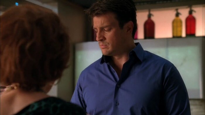 #CastleQuoteOfTheDay

“Age?”

“Ageless. No, better yet, timeless.”

“Oh, you don't want to put that. Makes you sound like you belong in a museum.”

“Oh, you have a point. Uh, I know, type in 'old enough’.”

#KillTheMessenger