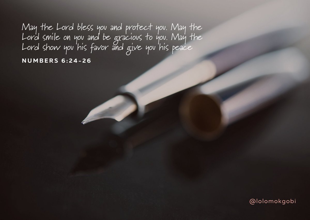 May the Lord bless you and protect you. May the Lord smile on you and be gracious to you. May the Lord show you his favor and give you his peace
Numbers 6:24-26 🌸
#scripturechallenge