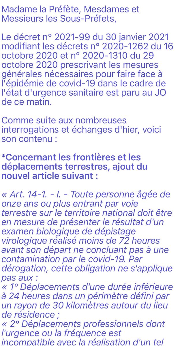 christophearend's tweet photo. Nous accueillons avec soulagement la réponse @gouvernementFR 🇫🇷 à nos interpellations🙏
Le décret autorise une dérogation à l’obligation de test PCR pour les déplacements des #frontaliers 🇩🇪🇱🇺🇧🇪
▶️de moins de 24h
▶️à moins de 30km de leur leur lieu de résidence
#europe 🇪🇺gagnante https://t.co/eYA4toWAHA