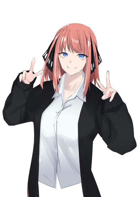 YさんがTwitterに投稿した中野二乃(五等分の花嫁)のイラスト。