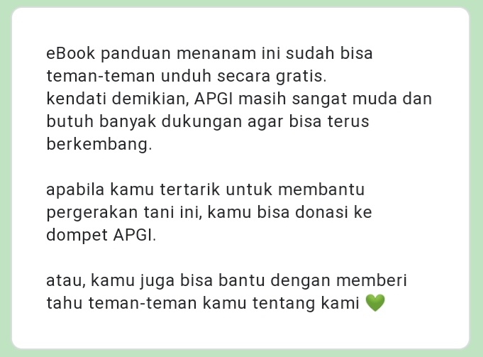 APGI_ID's tweet photo. klik: https://t.co/urDORfL9Gh
untuk eBook, PO bibit, dll. https://t.co/weuRnJjBPD