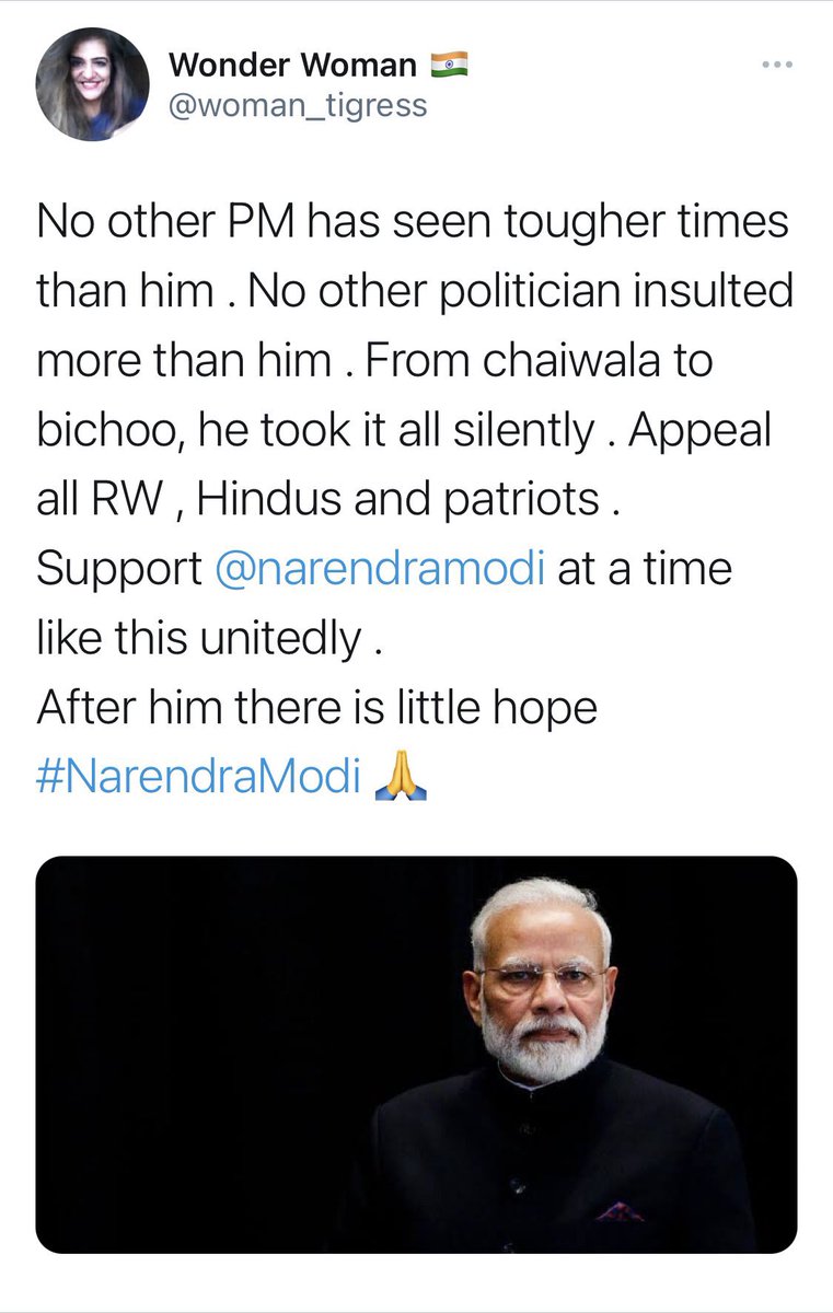 thehighmonk's tweet photo. No other PM created tougher times than him. No other politician insulted others more than him. Nationalism &amp; Hindutva are his last resorts.
In fact , he is the weakest , most irresponsible &amp; unworthy PM of all times. https://t.co/UsPuylRx64