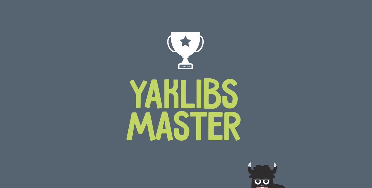 Bam! I just got an achievement on YakLibs.