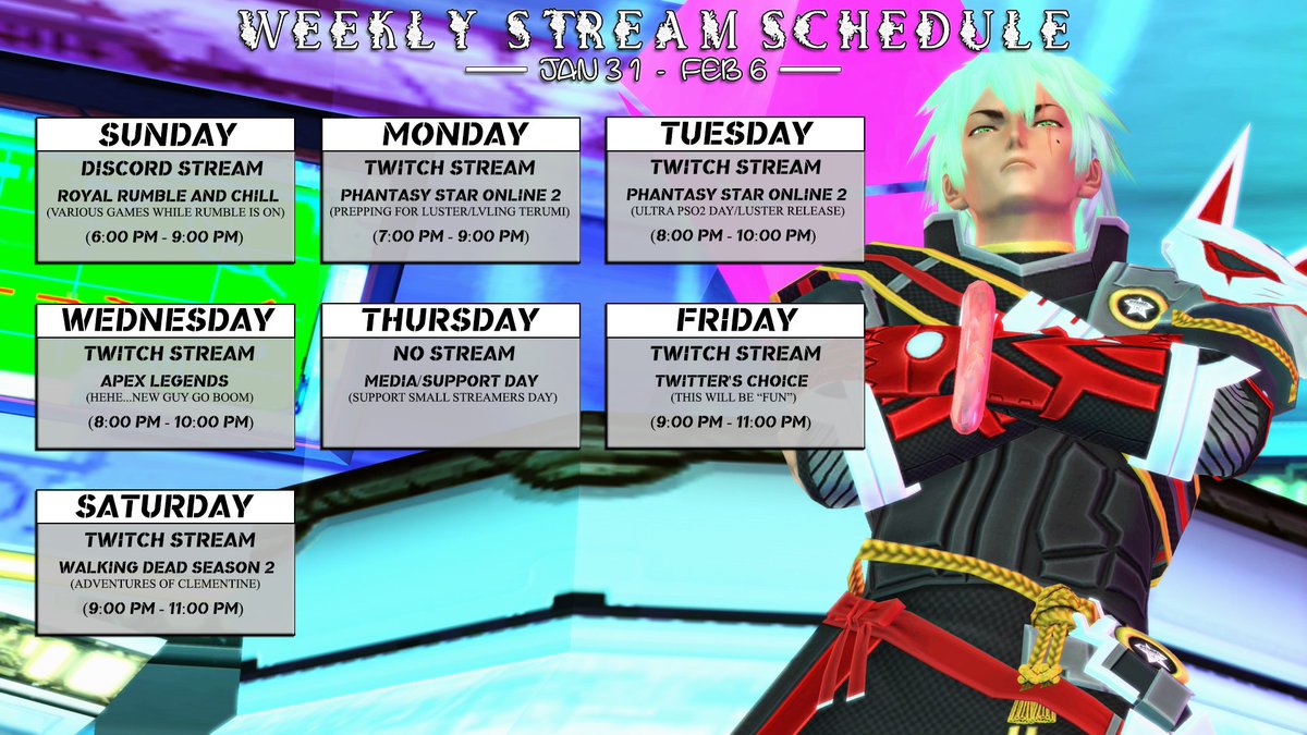 I finally came up with a Stream Schedule!!! Check me out on twitch at twitch.tv/reezutheinfini…

Trying to have fun with us on Discord?
discord.gg/ZgnyfbTDkR