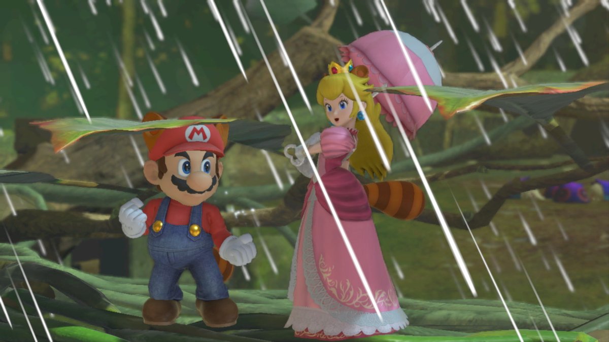 Smash Tanooki Girls على تويتر しっぽピーチ ほらマリオ 傘に入って スマブラsp Smashbrossp スーパーこのは Tanooki Superleaf 狸耳 しっぽ マリピチ 相合傘