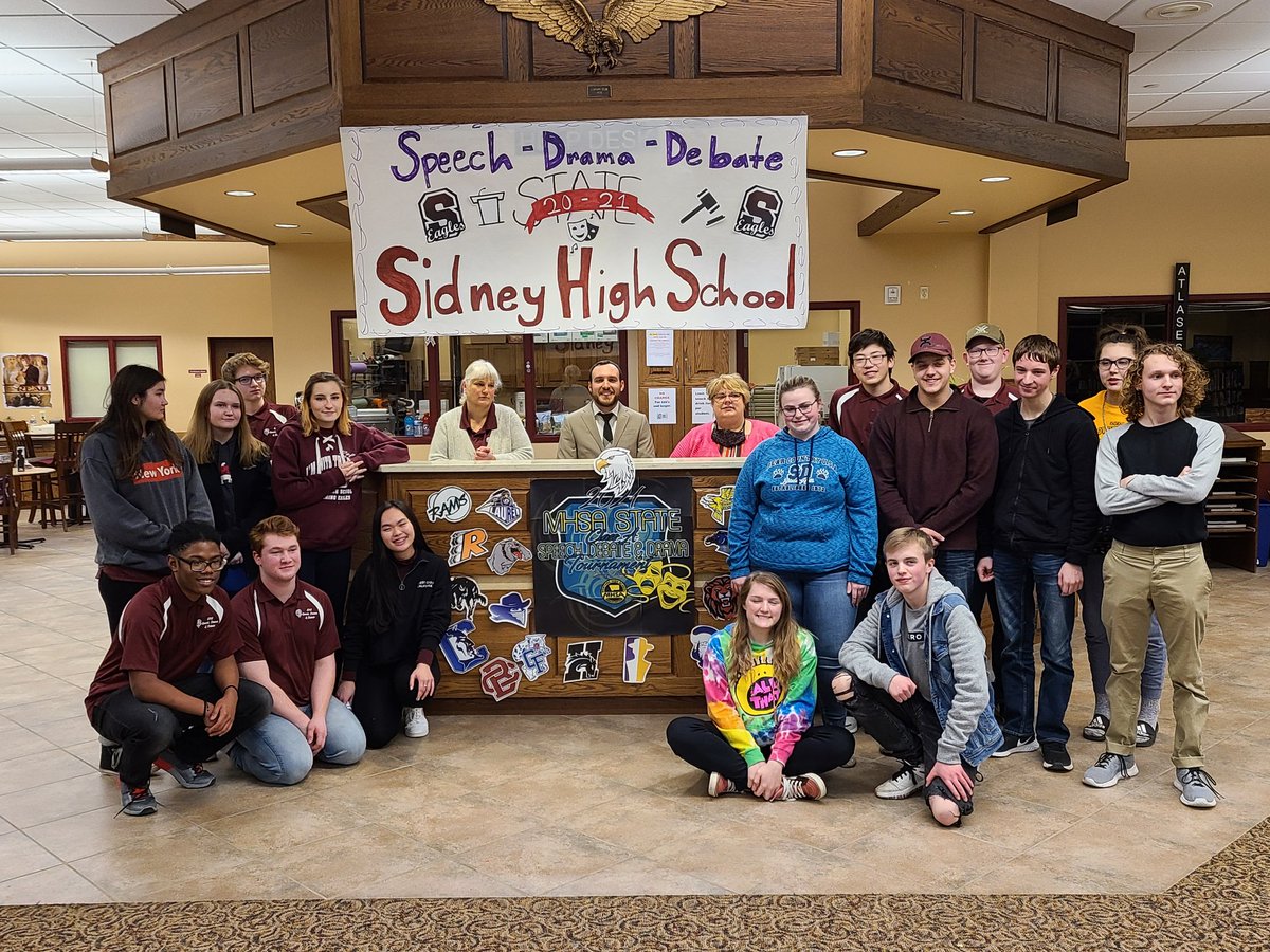 Wyatt Reid and Emma Cundiff are State Champions!! Drama placed 3rd overall! 
Congrats to all involved on a successful state tournament!
Full results (with numerous state placers) and wrap-up will come tomorrow from Coach.
#eagleswin #eagledrama #onwardsidney