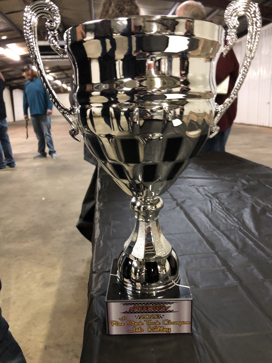 AshleyGranata's tweet photo. The 28 team brought home some hardware for the 2020 season. Congratulations to @JebKelleyRacing for winning the Pure Stock Championship and we had a 2nd in points for Renegade. https://t.co/vTkMlfql5E