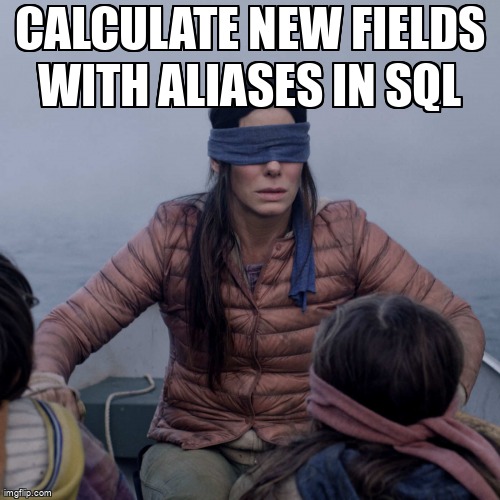 overflow_meme's tweet image. Calculate new fields with aliases in SQL stackoverflow.com/questions/6597… #alias #sql #integerarithmetic