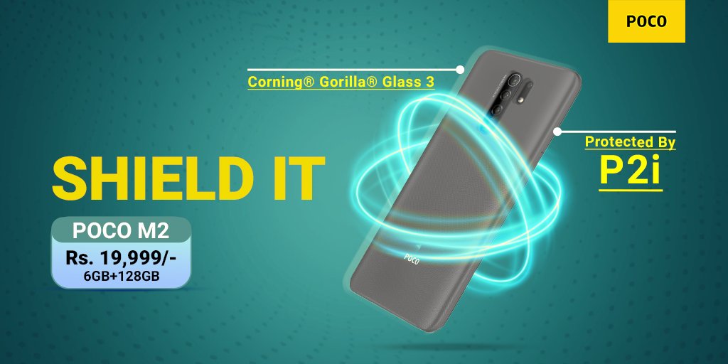 POCONepal's tweet image. No one can put off accidents so having Corning® Gorilla® Glass 3 along with P2i in #PocoM2 safeguards from accidental drops and water splash damages.

Available in all Xiaomi authorized stores across Nepal. 

#PocoM2 #PocoNepal