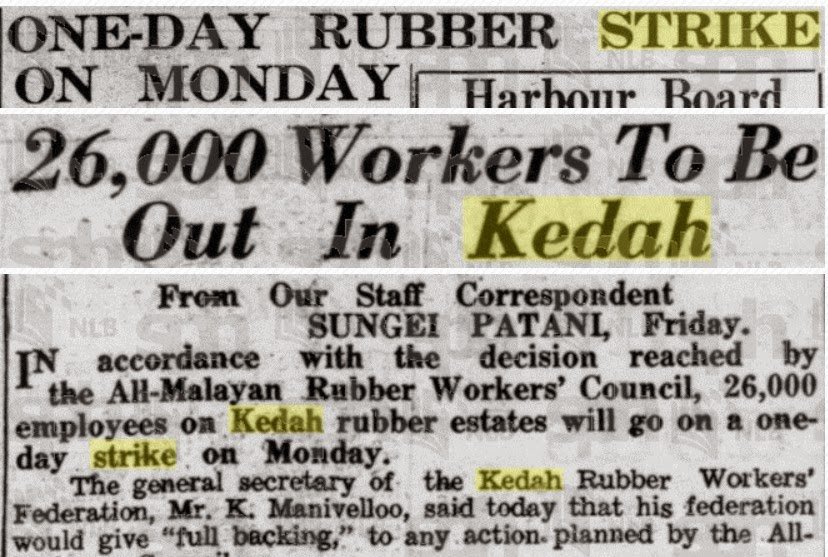 In 1947, Tamil labourers peacefully protested against the British that lead one of the deadliest clashes in Msian history - known as the Kedah Riots.